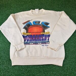 Vintage 1993 ACC Tournament NCAA Basketball Sweatshirt Crewneck Mens Medium